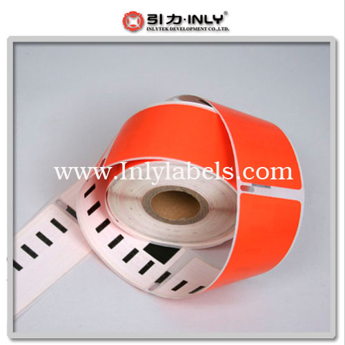 Dymo orange 99012 compatible label